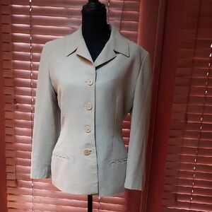 Calvin Klein Collection Designer Suit Jacket Size 6 Vintage
